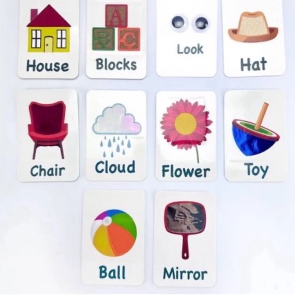 3 for $15 SALE 2 Sets Cards 10 Sight Words & Sentences & 10 Shape & Feel Texture